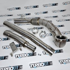 ДаунПайп на VW Golf MK7 R Passat B8 Audi S3 SEAT Leon Cupra MQB AWD с Heat shield